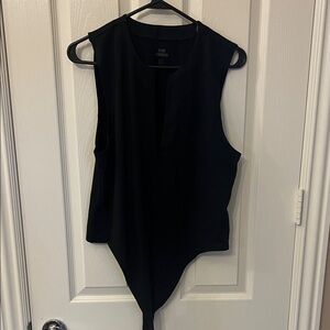Good American Black Sleeveless Bodysuit NWOT. XXL Size 5 Good American
